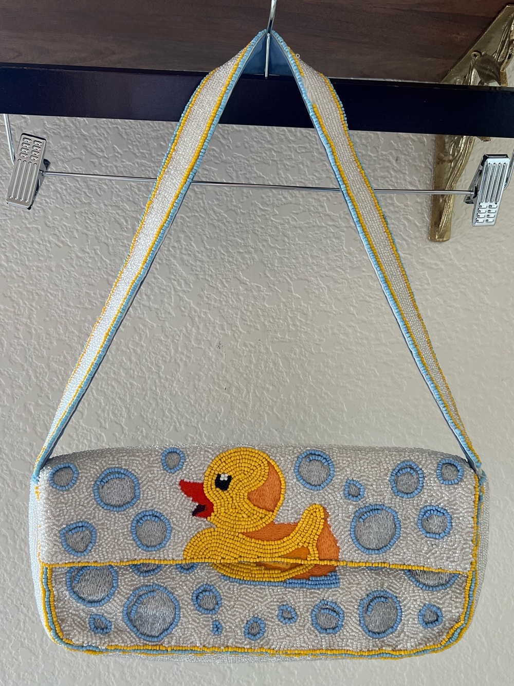 Beaded Duck Shoulder Bag Handbag